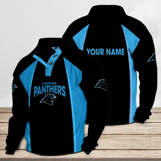Carolina Panthers Casual Stand Collar Sweatshirt