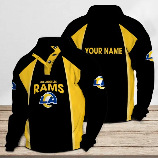 Los Angeles Rams Casual Stand Collar Sweatshirt
