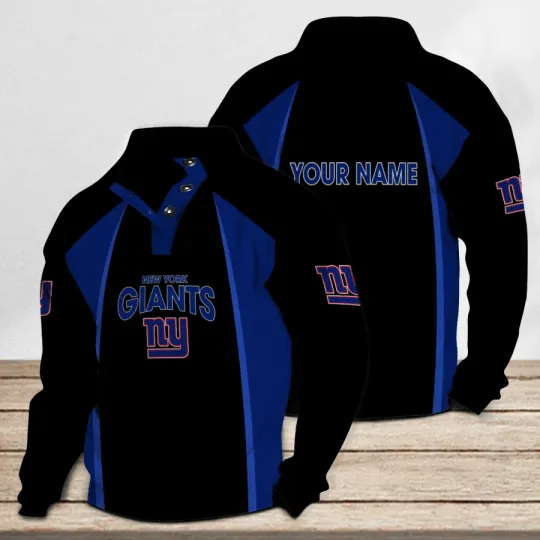 New York Giants Casual Stand Collar Sweatshirt
