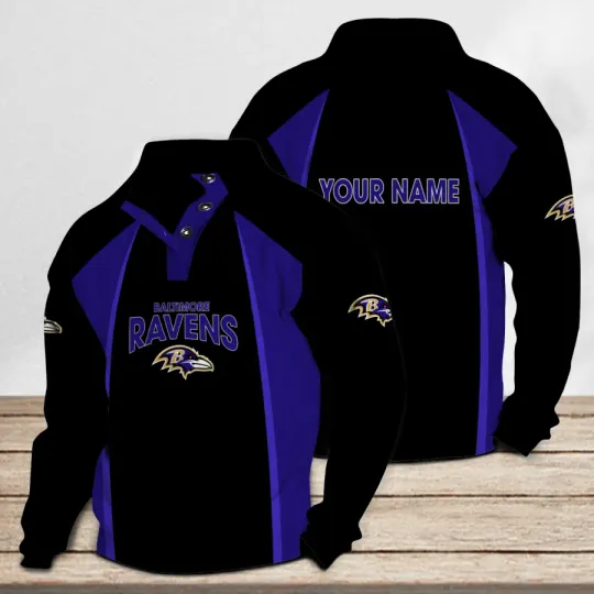 Baltimore Ravens Casual Stand Collar Sweatshirt