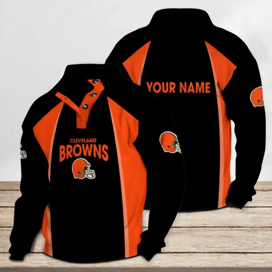 Cleveland Browns Casual Stand Collar Sweatshirt