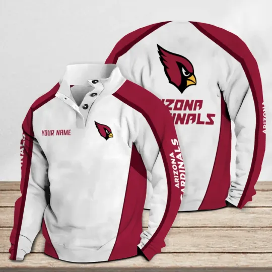 Arizonna Cardinals Casual Stand Collar Sweatshirt