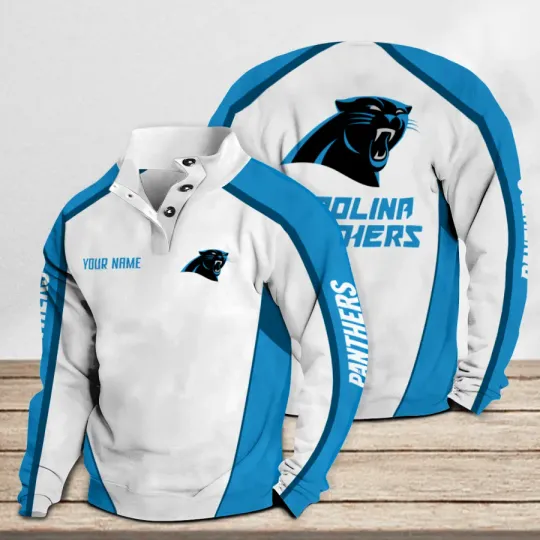 Carolina Panthers Casual Stand Collar Sweatshirt