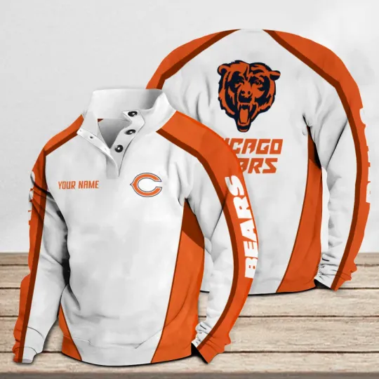 Chicago Bears Casual Stand Collar Sweatshirt