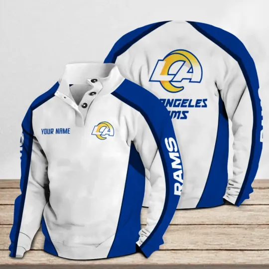 Los Angeles Rams Casual Stand Collar Sweatshirt