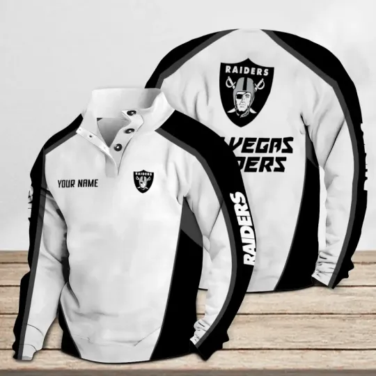 Las Vegas Raiders Casual Stand Collar Sweatshirt