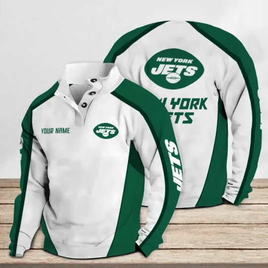 New York Jets Casual Stand Collar Sweatshirt
