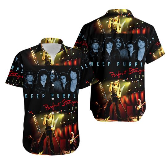 Deep Purple Rock Band Hawaiian Shirt for Men