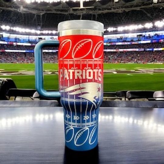 New England Patriots 40 Oz Tumbler with handle