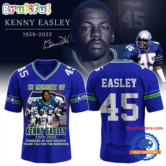 In Memory of Kenny Easley Seattle Seahawks 1959-2025 Football Jersey
