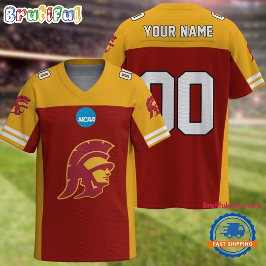 Discover NCAA USC Trojans Sport Team New Season Personalized Football Jersey