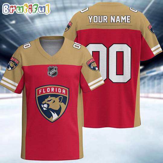 Discover NHL Florida Panthers Hockey Team Personalized Football Jersey