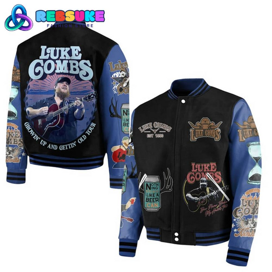 Discover Lukee Comb Growin Up And Gettin Old Baseball Jacket