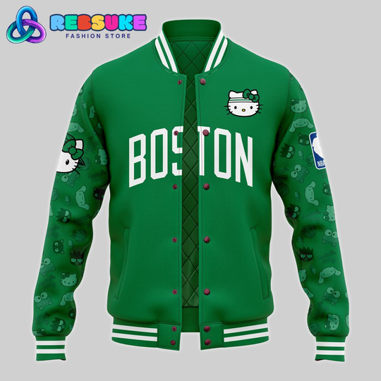 Boston Celtics x Hello Kitty Night Baseball Jacket