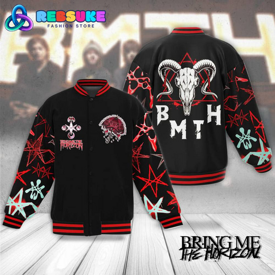 Discover Bring Me The Horizon Band Baseball Jacket
