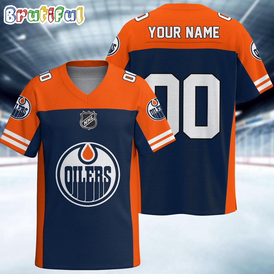 Discover NHL Edmonton Oilers Hockey Team Personalized Football Jersey