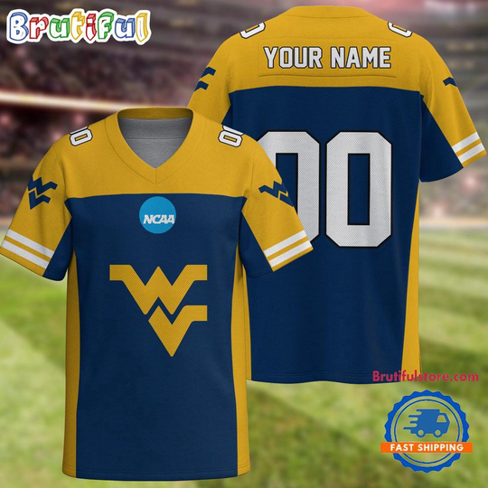 Discover NCAA West Virginia Mountaineers Sport Team New Season Personalized Football Jersey
