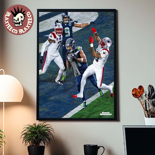 Discover Funny Sport Illustrated Sam Darnold Redemption Story For Seattle Seahawks Super Bowl LX Champions Touchdown Moment Poster