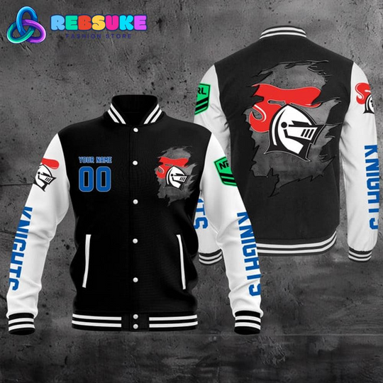 Discover Newcastle Knights NRL Personalized Baseball Jacket