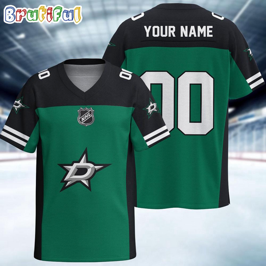Discover NHL Dallas Stars Hockey Team Personalized Football Jersey