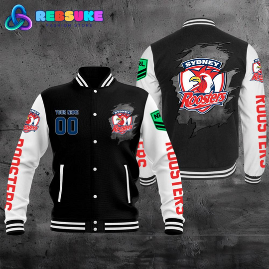 Discover Sydney Roosters NRL Personalized Baseball Jacket