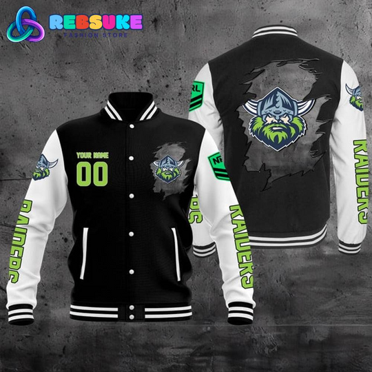 Canberra Raiders NRL Personalized Baseball Jacket