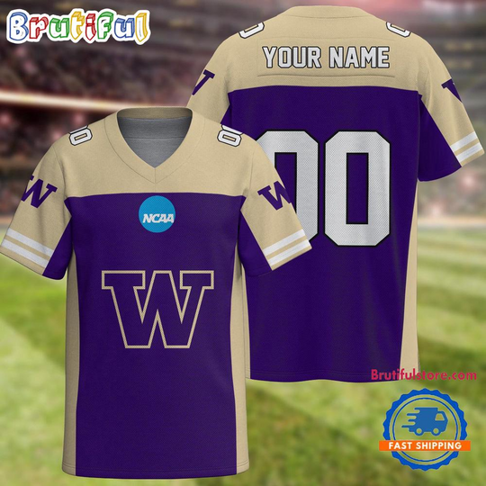 Discover NCAA Washington Huskies Sport Team New Season Personalized Football Jersey