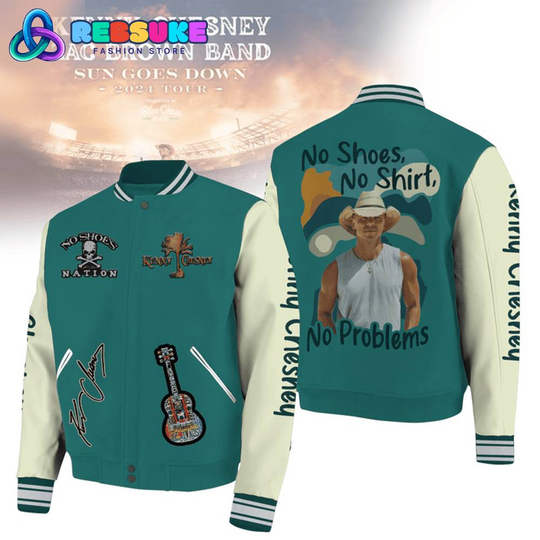 Discover K Ches Sun Goes Down Baseball Jacket