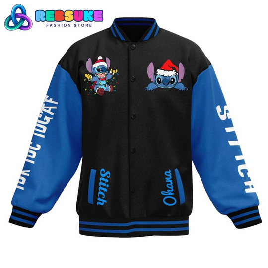 Stitch I Have Three Moods Baseball Jacket