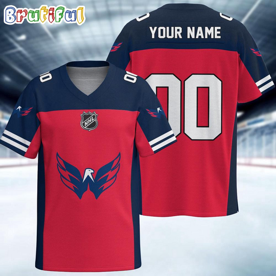 Discover NHL Washington Capitals Hockey Team Personalized Football Jersey