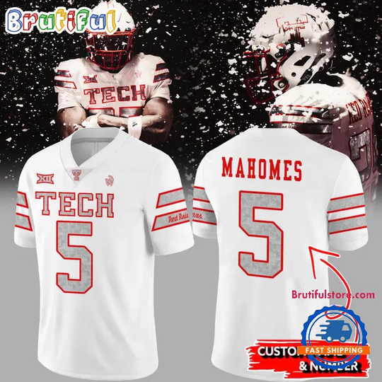 Personalized Texas Tech Red Raiders Cold Front Patrick Mahomes Uniform 2025 Football Jersey