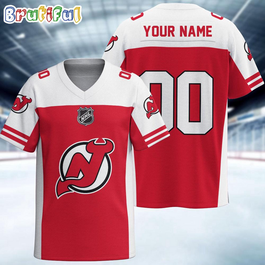 Discover NHL New Jersey Devils Hockey Team Personalized Football Jersey