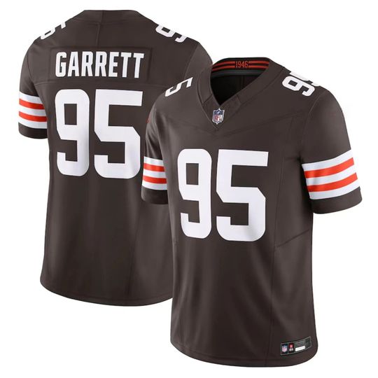 Men's Browns #95 Myles Garrett Football Jersey