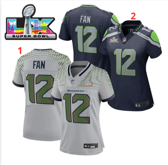 Discover Seahawkss #12 Fan Super B.owl LX Patch Limited Stitched Jersey