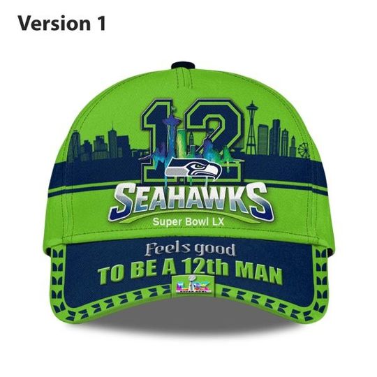 Seahawks Super Bowl LX Feels Good To Be A 12th Man Hat