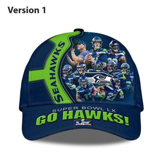 Discover Seahawks Super Bowl LX Go Hawks Hat