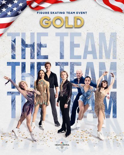 Olympics 2026 Team USA Figure Skating Poster