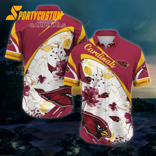 Discover Arizonna Football Cardinalss Team Hawaiian Shirt Button Down Unisex Adults S-5XL