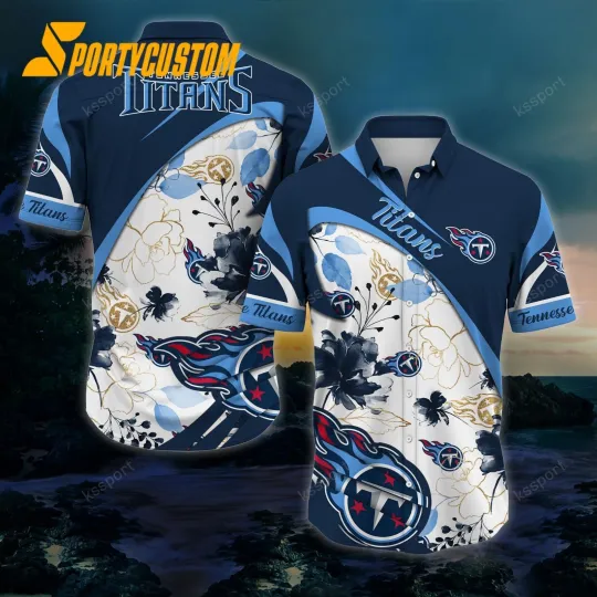 Discover Tennessee Football Titanss Team Hawaiian Shirt Button Down Unisex Adults S-5XL