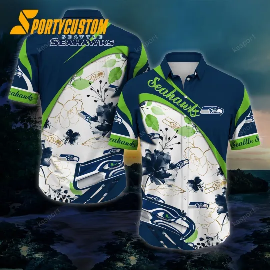 Discover Seattle Football Seahawkss Team Hawaiian Shirt Button Down