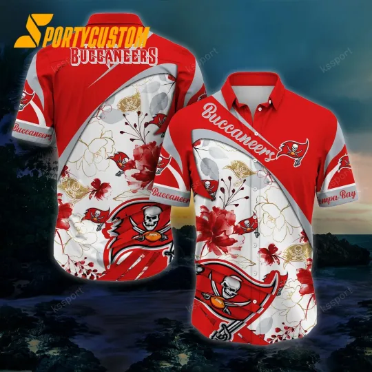 Discover Tampa Bay Football Buccaneerss Team Hawaiian Shirt Button Down
