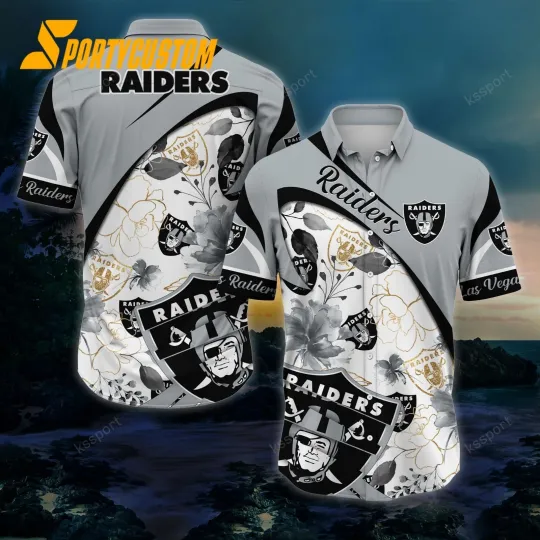 Discover Las Vegas Football Raiderss Team Hawaiian Shirt Button Down