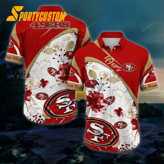 Discover San Francisco Football SF 49erss Team Hawaiian Shirt Button Down