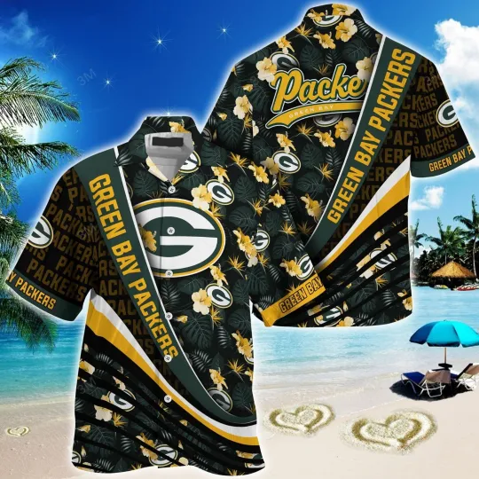 Discover Green Bay Football Packerss Team Hawaiian Shirt Button Down