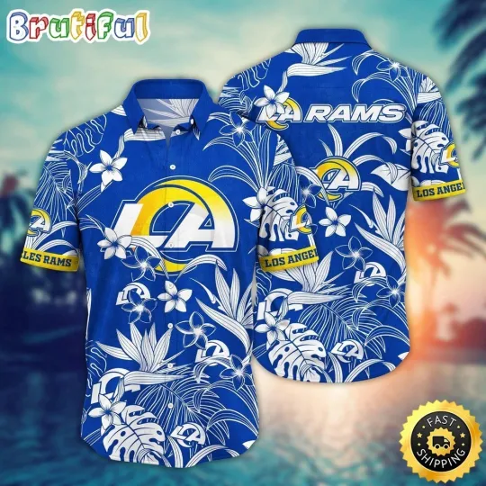 Discover Los Angeles Football LA Ramss Team Hawaiian Shirt Button Down Unisex Adults