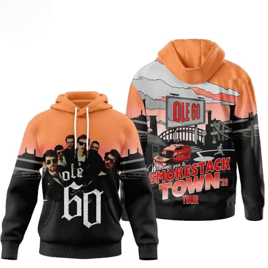 Discover Ole 60 Smokestack Town 2026 Tour Hoodie