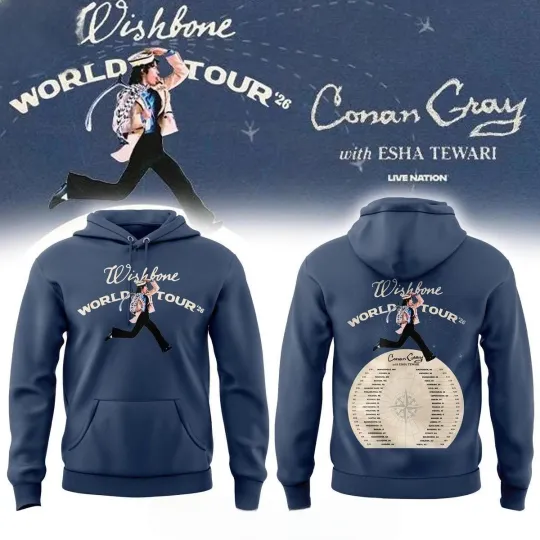 Conan Gray Wishbone World Tour 2026 Hoodie