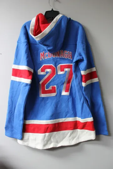 Discover New NHL New York Rangers #27 McDonagh OLD TIME heavy cotton hoodie women's XXL
