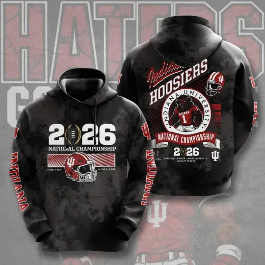 Hoosiers Football 2026 National Championship 3D Hoodie