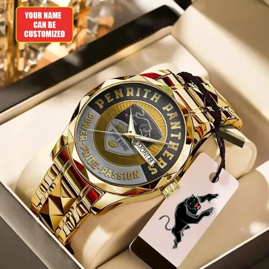 Discover Personalized  Panthers Alloy Luxury Quartz Watch